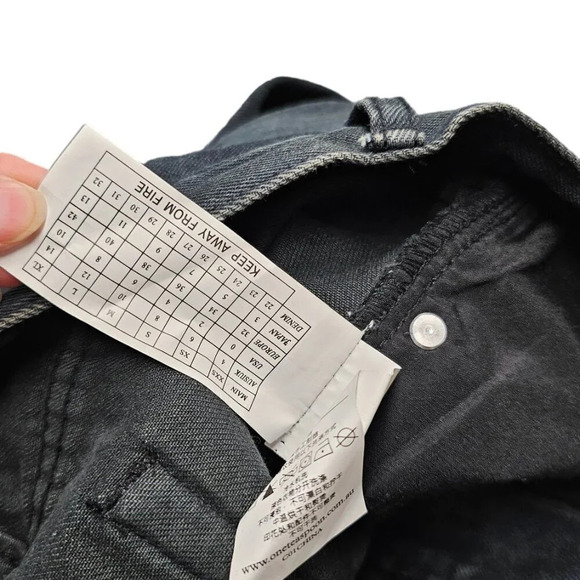 One  Teaspoon Womens Awesome Baggies Low Waist Mid Rise Relaxed Leg Tapered Cuff - Picture 9 of 9